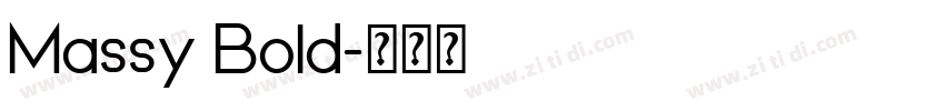 Massy Bold字体转换